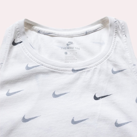 Nike Athletic Cut All Over Swoosh Cropped Tank - Picture 3 of 7